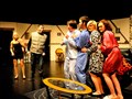 An action shot from a performance of 